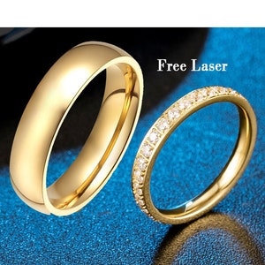 Gold couple rings