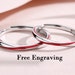 see more listings in the Silver couple ring set section