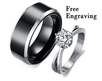 Promise Rings for Couples - Etsy