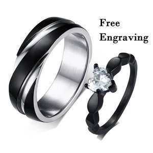 Promise rings for couples, couple rings