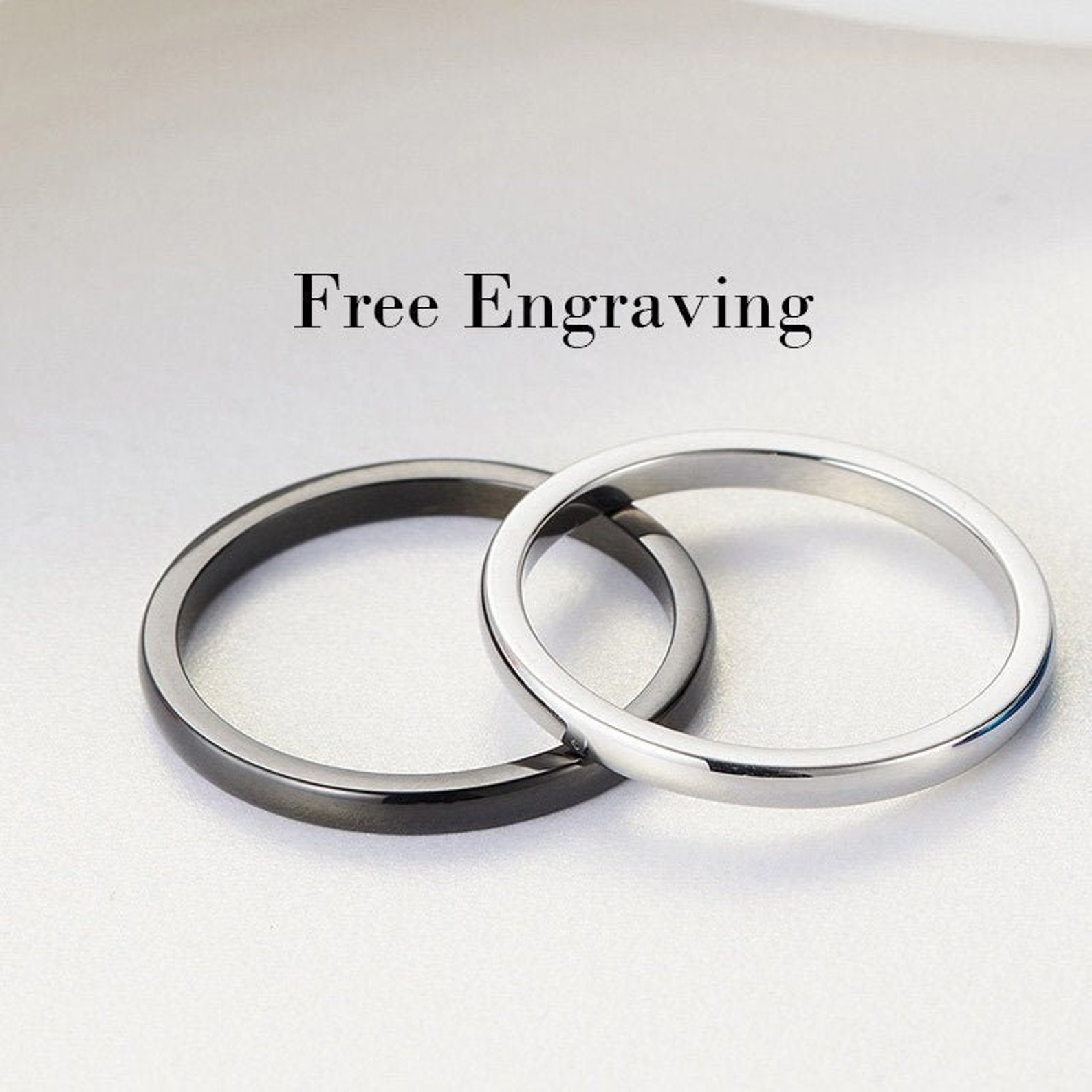 Best Friend Rings for 2 Small Promise Rings Etsy