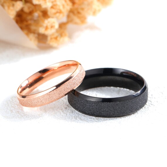 Paike Mode Titan Bague pour Homme en Acier Inoxydable