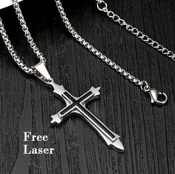Men Black Cross Etsy