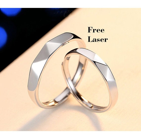 GENEMA 1 Piece Minimalist Sun/Moon Couples Matching Band Rings Simple Open  Ring - Walmart.com