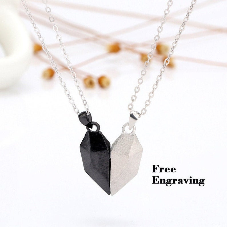 Sterling silver matching necklaces for couples Etsy