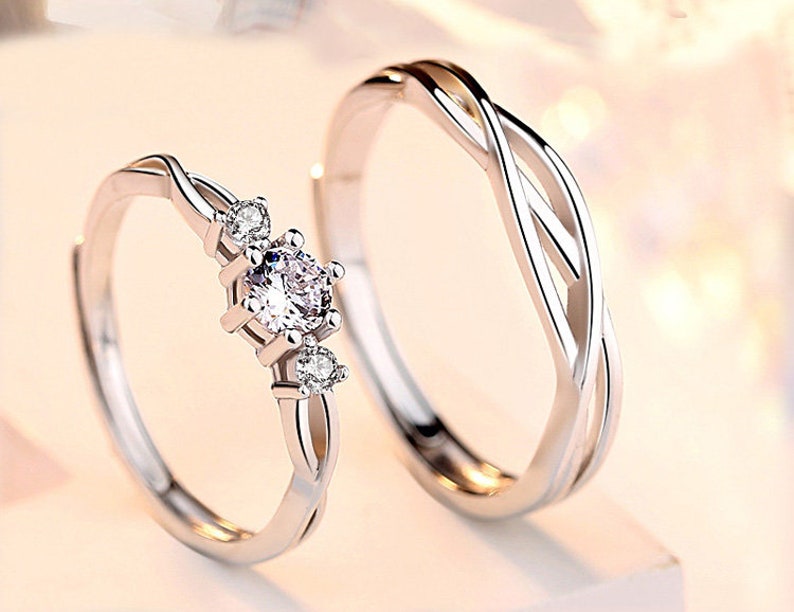 Promise Rings for Couples Matching Promise Rings Etsy