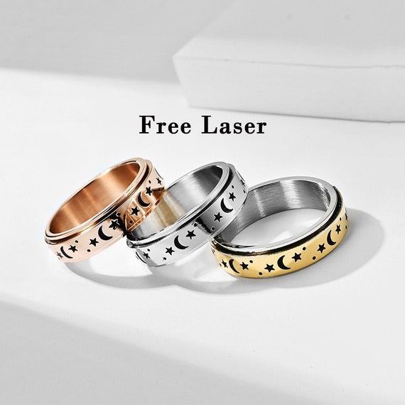 ANNIER Hollow Out Circle Round Ring For Couple Best Friend India | Ubuy