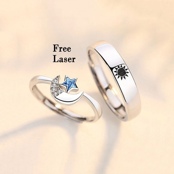 Buy Mail to Two Locations in US, Couple Rings, Rings for Boyfriend, Gift,  Date Ring, Couple Jewelry, Jewelry for Couples, Customize Rings, Dates  Online in India - Etsy