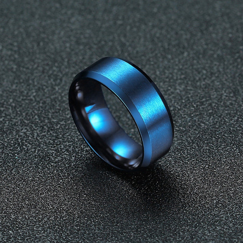 Promise Ring for Him Black Promise Ring Etsy