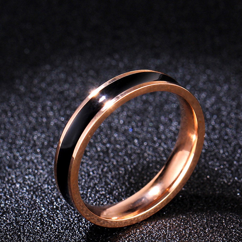 White and Black Couples Ring Matching Rings - Etsy