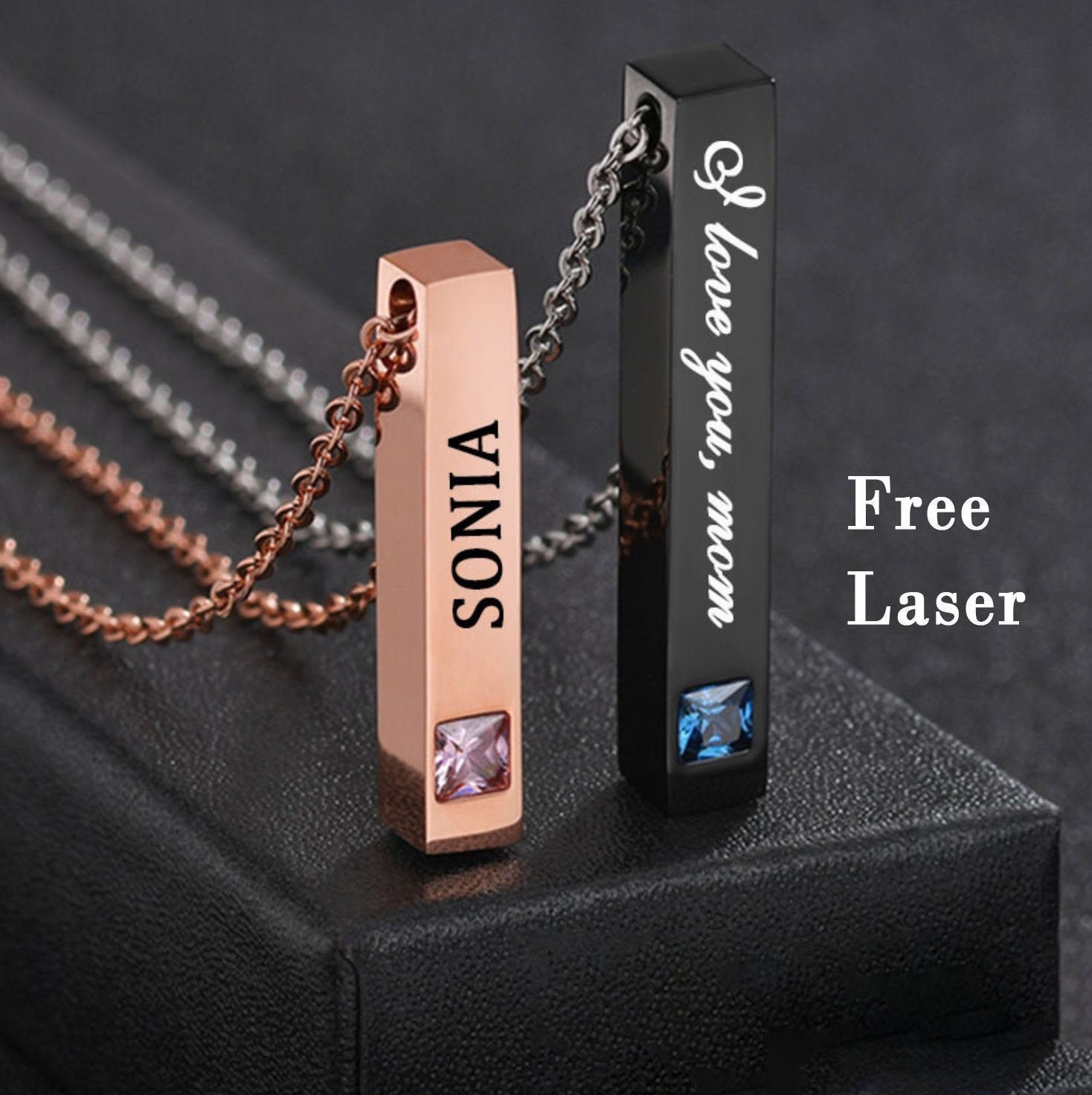 Couples. Couples Bar Necklace Set 