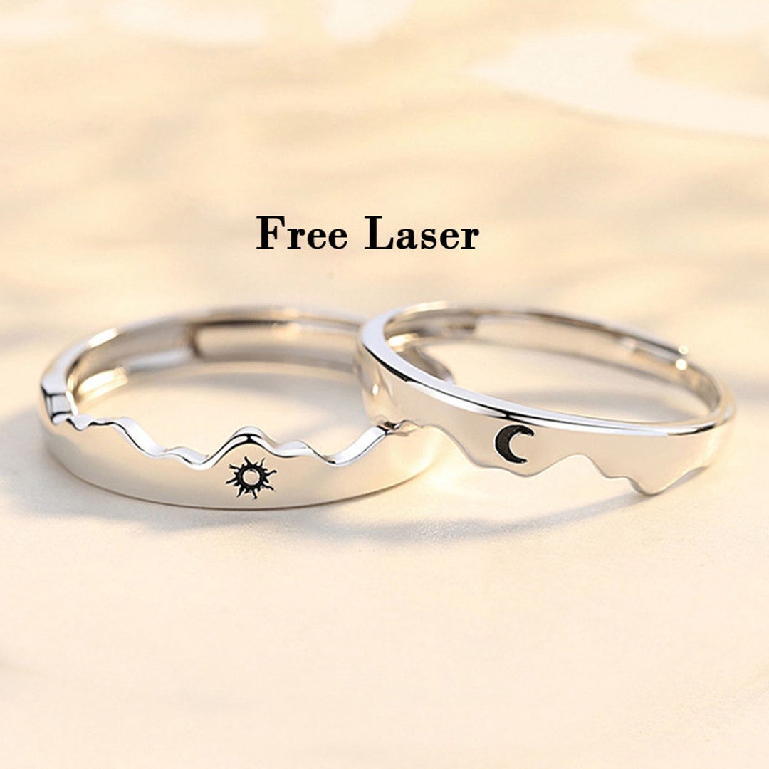 Crystal Embrace Duo Couple Rings – University Trendz