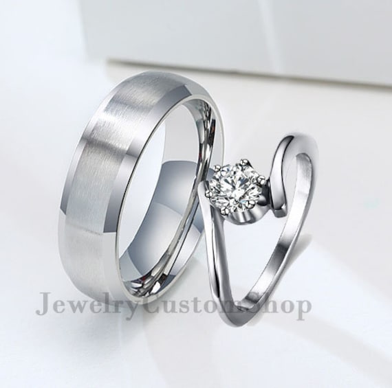Etsy couple promise rings deals