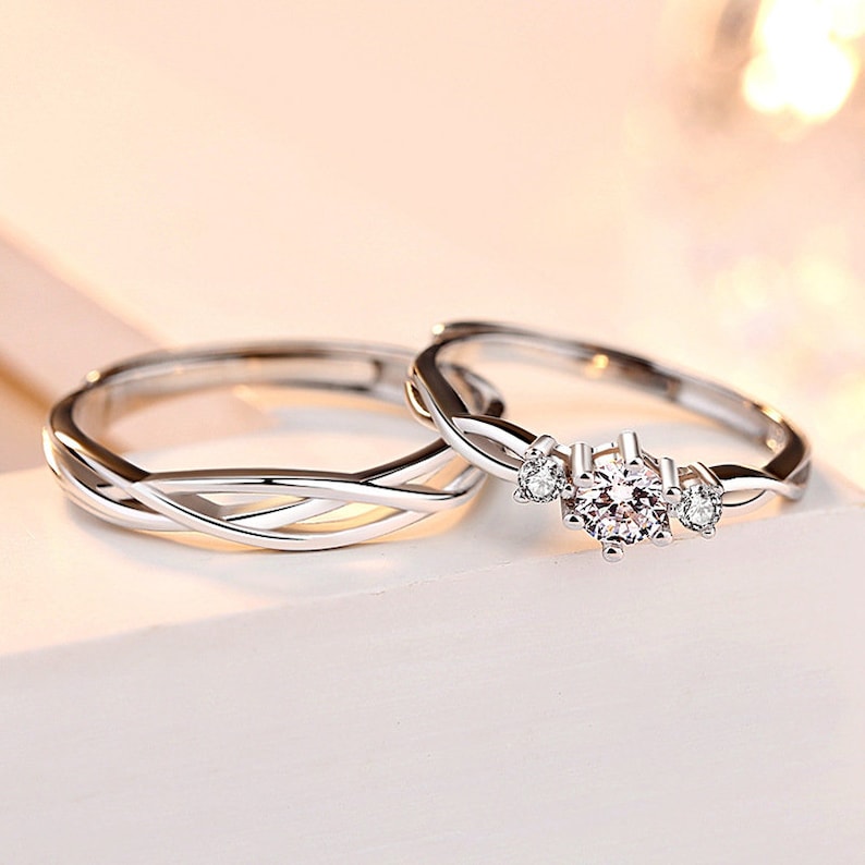 Promise Rings for Couples Matching Promise Rings Etsy