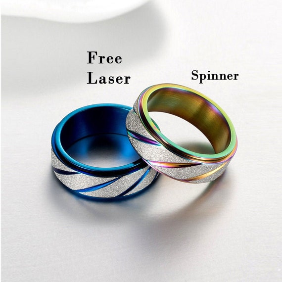 Jewelry Beauty Tungsten Carbon Fiber Ring Male Wedding Band 1st