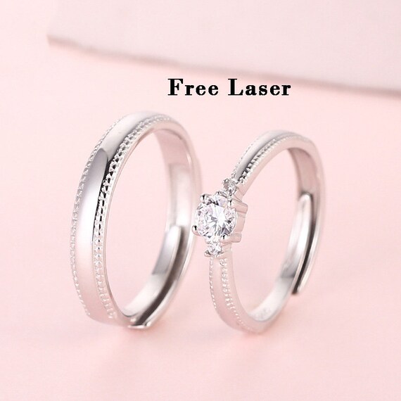Platinum promise shop rings for her
