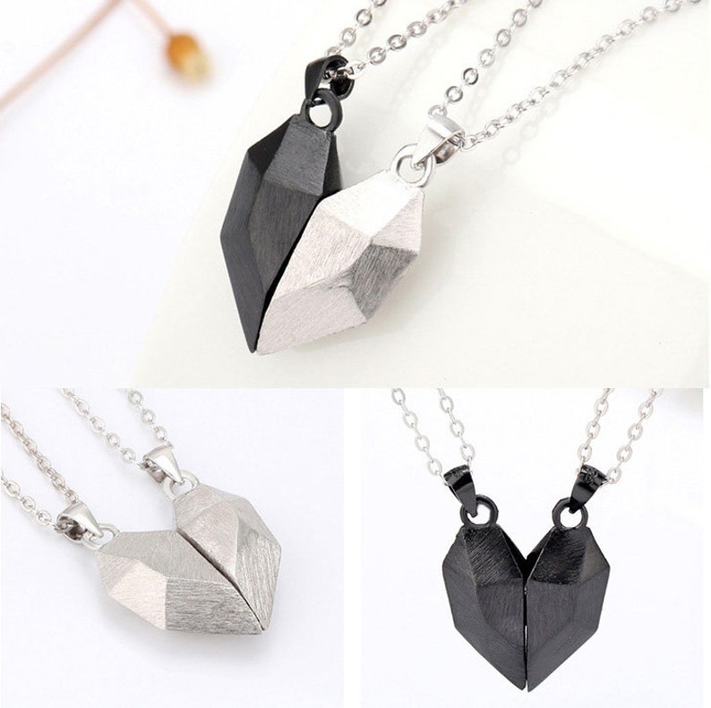 Sterling silver matching necklaces for couples Etsy