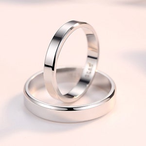 Sterling silver Couple rings,matching rings,promise rings for couples image 5