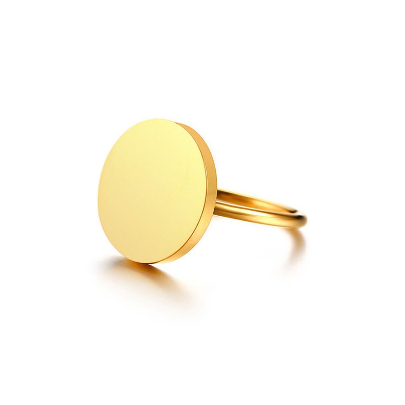 21st birthday gift for her,high school graduation gift for her,Woman signet ring,anniversary gift for her,Keep fucking going ring,