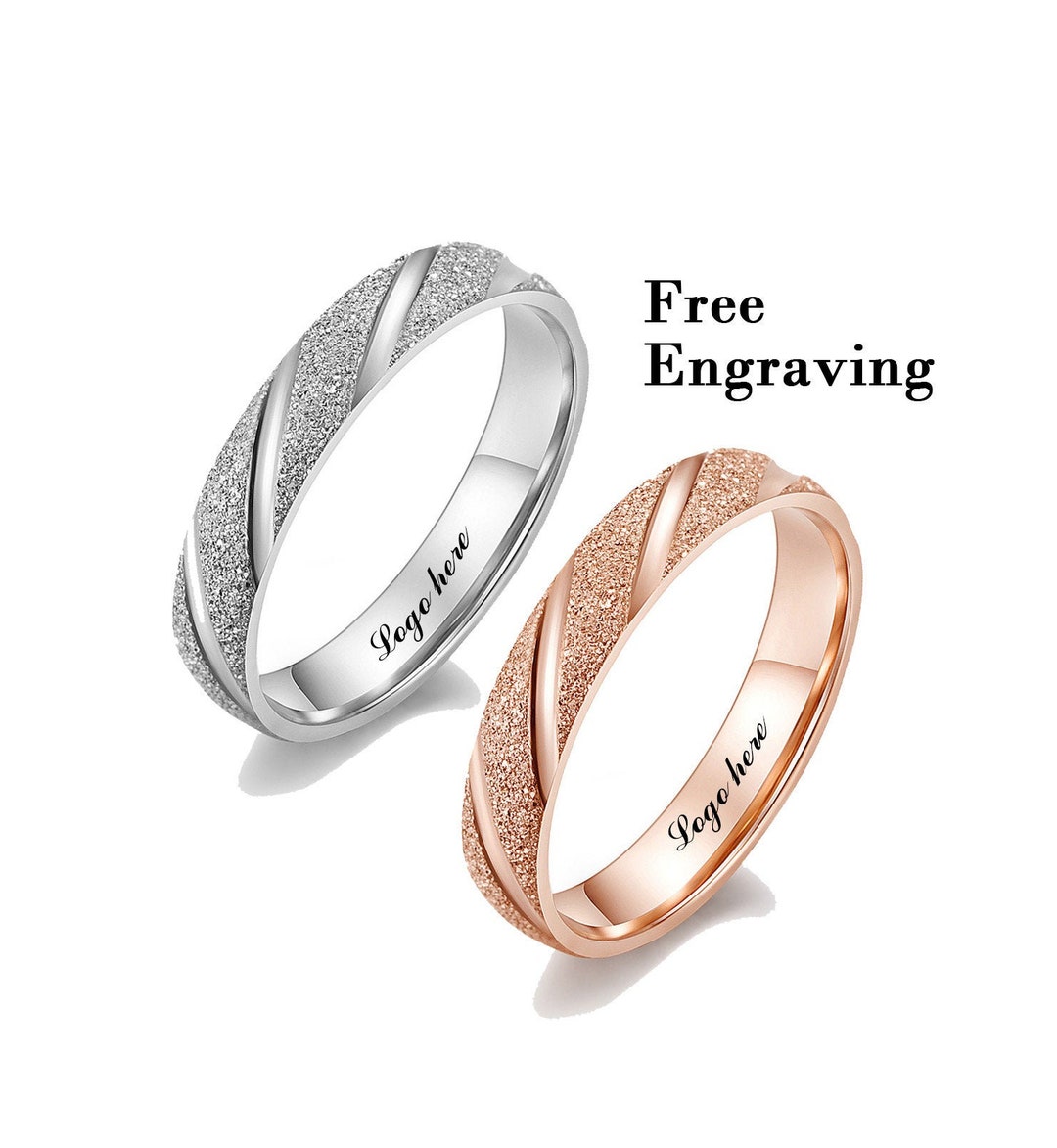 Best Friend Rings for 2, Matching Rings for Couples - Etsy