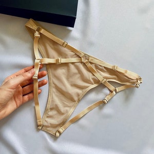 Open crotched panty Crotchles lingerie Open lingeries see through Open panty Open crotched lingerie harness