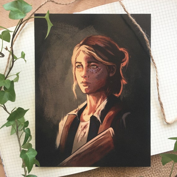 The Last Of Us - Ellie TLOU Part One A4 A5 Art print Video Game Gifts.