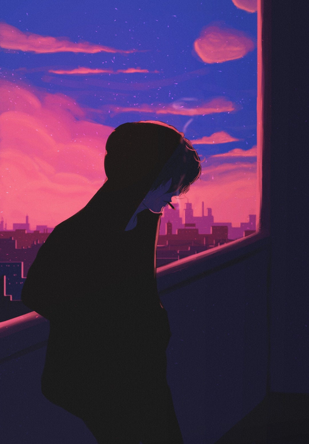 LOFI Art Print, Cyberpunk, Lofi, Lo Fi, Chill, Lofi Style Etsy