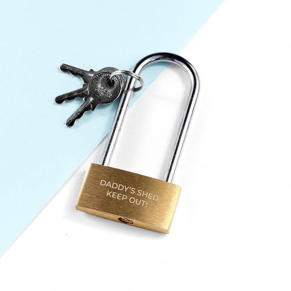 Personalised Engraved Brass Padlock Birthday Gift Gift for Etsy UK