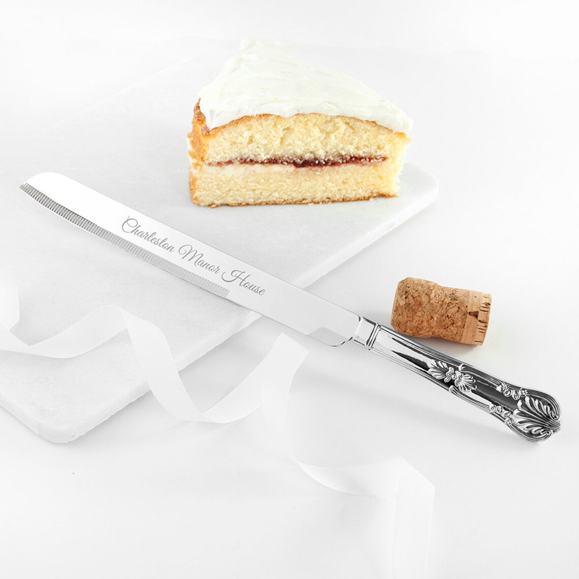 Personalised Engraved Cake Knife in Luxury Gift Box Wedding Etsy