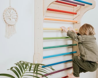 Climbing Triangle set, Montessori Baby Climber | Choose Color & Optional Ramp