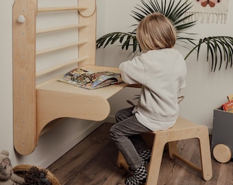 Wall mounted Kids Table & Chair Set for our Climber (Swedish) Wall