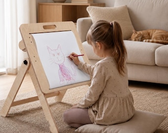 Kids Drawing Board and Table 2in1, Drawing art station for children