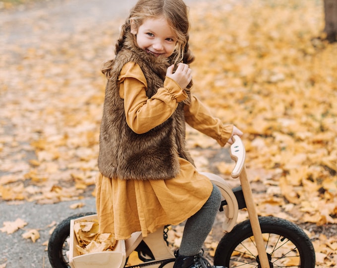 Kids Wooden Tricycle for 1-5 Years (Set of Balance bike + tricycle add-on)