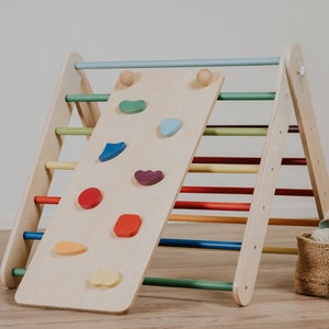 Climbing triangle with ramp that can be transformed into a Climbing Wall, Climbing Set, Climbing Triangle, Climbing Gym, Climbing Triangle
