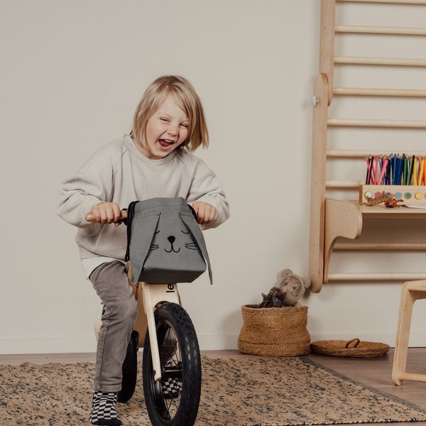 Bag for Balance Bike, Handmade Bike Bag, Bike Basket Kids, Bike Bag, Balance Bike Bag, Pedal bike Bag, Bike Accessory, Kids Bike Bag, Basket