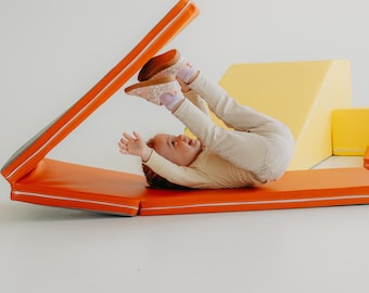 Foldable Gymnastics Mat for Kids, Soft Play Foam Mat, Kubo Blocks MATO