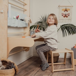 Montessori Storage Organizer for Triangle/Swedish Wall 2in1, Nursery decor for Montessori furniture, Storage, Organizer, Toy Storage