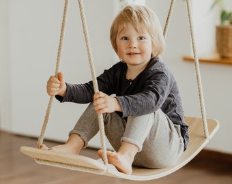 Wooden Swing and Balance Board 2in1