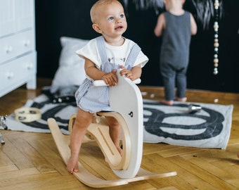 Rocking Elephant, Rocking toy, Rocking Horse, Baby rocker, Baby shower gift, Home playground for kids, Wooden Rocking Toy