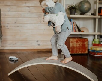 Balance Wobble Board | Choose SIZE (S/M) and DESIGN (with/without felt base)