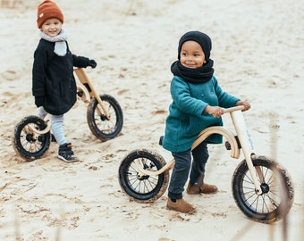 Transformable Wooden Balance Bike 3-in-1 by leg&go