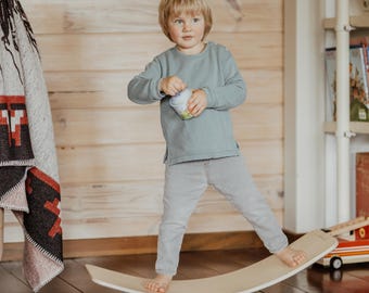 Wooden Balance Board,  Rocking and Balancing Toy | Choose Size (S or M) & Design (With or Without Felt Base)