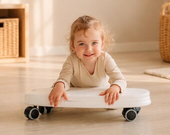Kids Soft Play Ride-On Toy, Fun Indoor Rider Toy On Wheels