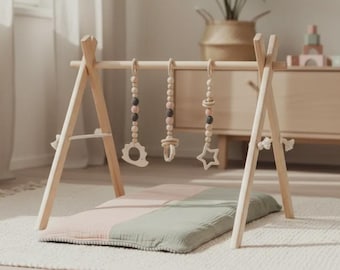 Baby Play Gym, Wooden Activity Arch, Baby Playpen