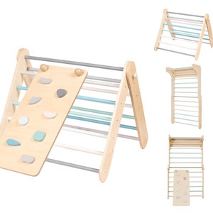 Climbing triangle and Climbing Wall 2in1, Climbing Triangle, Montessori Climber, Climber Wall, Ramp, Kletterdreieck