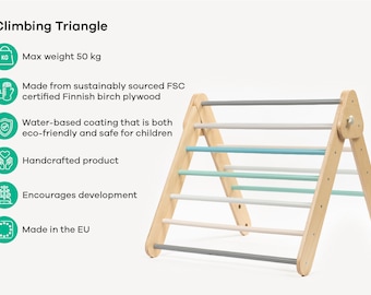 Triangle Climber with Ramp, Pastel