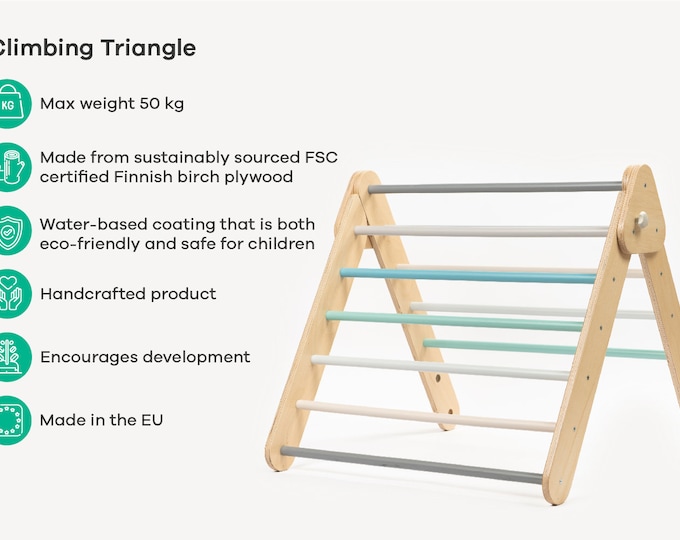 Featured listing image: Triangle Climber with Ramp, Pastel