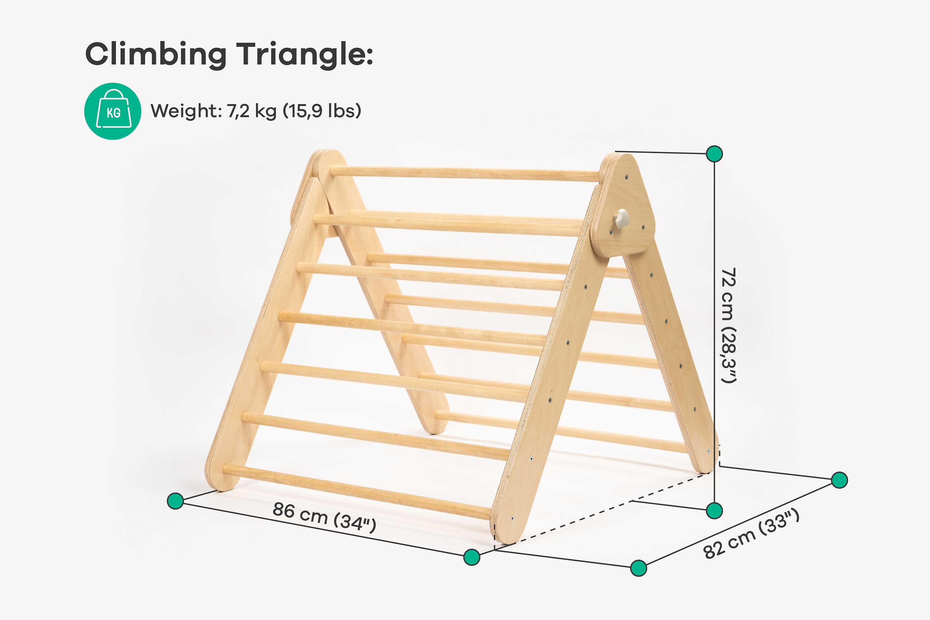 Triangle Triangle set Montessori Climber Climbing Triangle Etsy