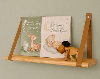 Baby Bookshelf, Wall Mounted Nursery Shelves