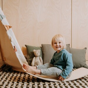 Balance board, Wood toy, Montessori toy, Rocking toy image 4